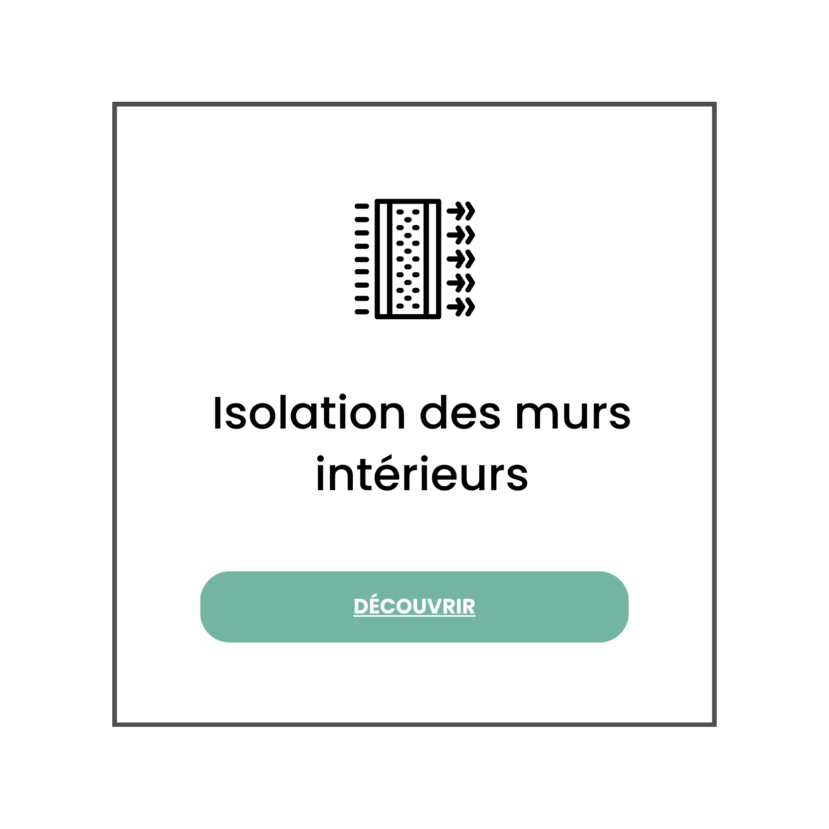 Isolation des murs intérieurs